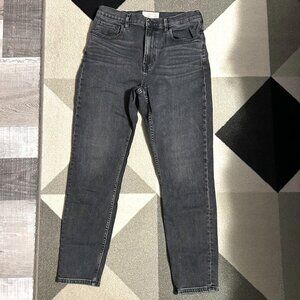 Everlane Black Washed Washed Skinny Cropped Jeans Women's Size 30R